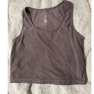 Grey yoga tank